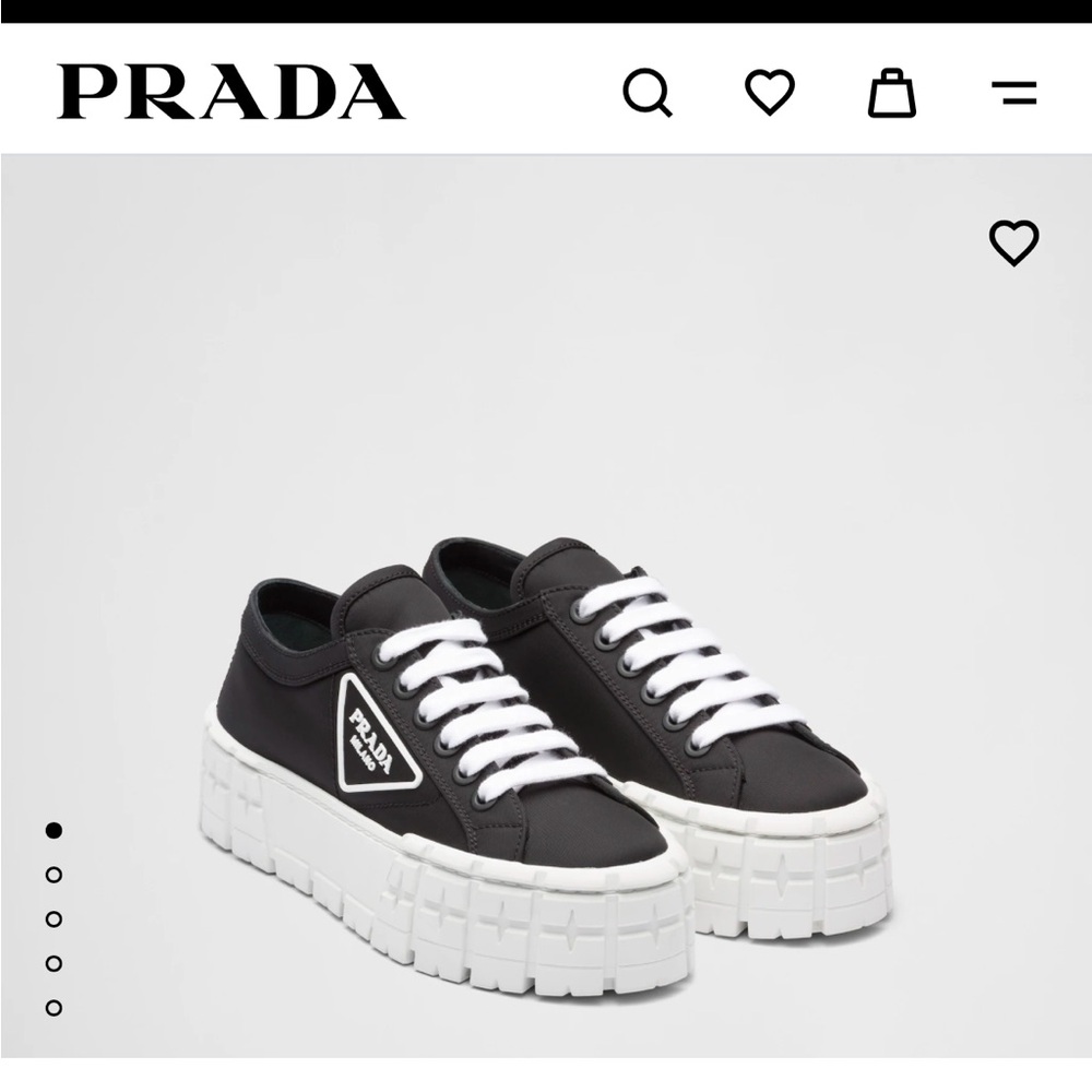 Prada Nylon Sneakers Black Women 6 (36)